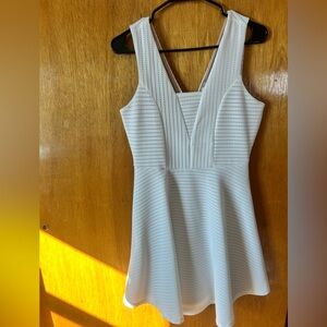 Maurices White Textured Mini Dress